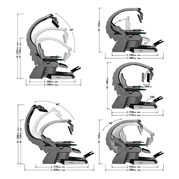 Office High End Multifunction Automatic Recline Zero Gravity Ergonomic Oem Cluvens Unciron Chair With Heat And Massage view 5