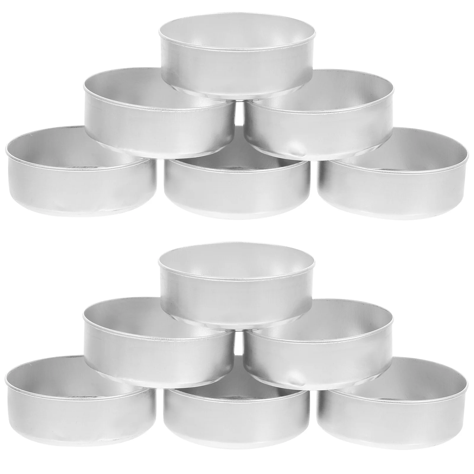 

200Pcs High Temperature Bearing Aluminum Tea Light Tins for Scented Making DIY Gifts Silver Tea Light Tins