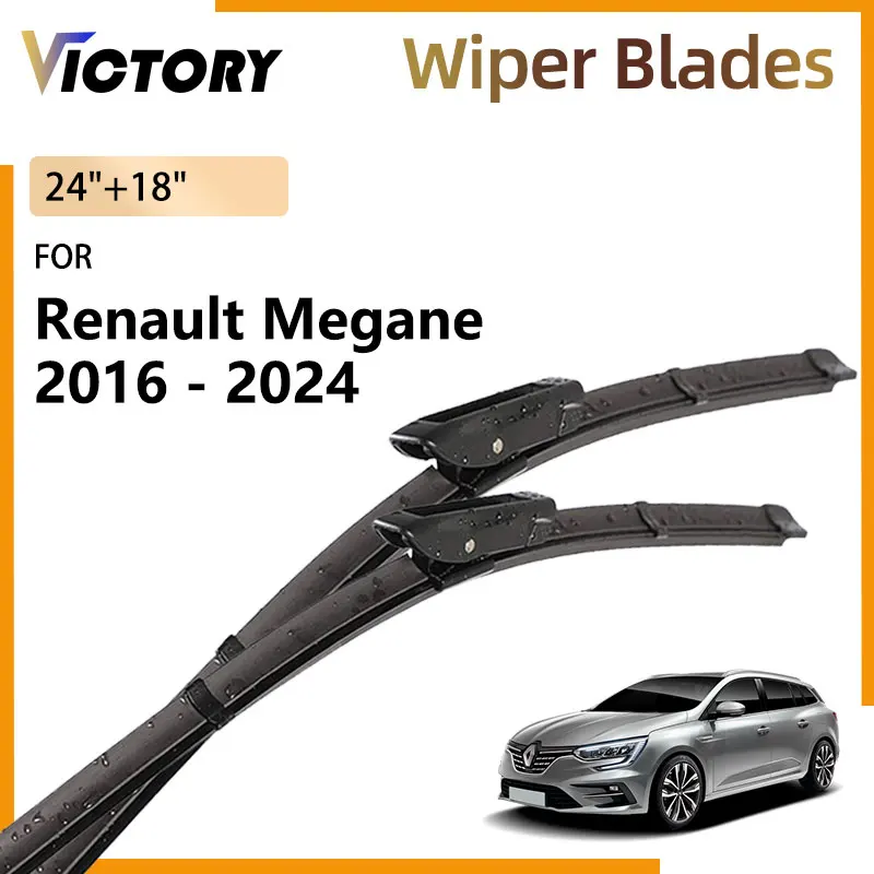 

For Renault Megane 4 IV 2016 - 2024 2023 2022 2021 2020 2017 Grandtour Hatchback Accessories Front Wiper Blades Windshield Brush