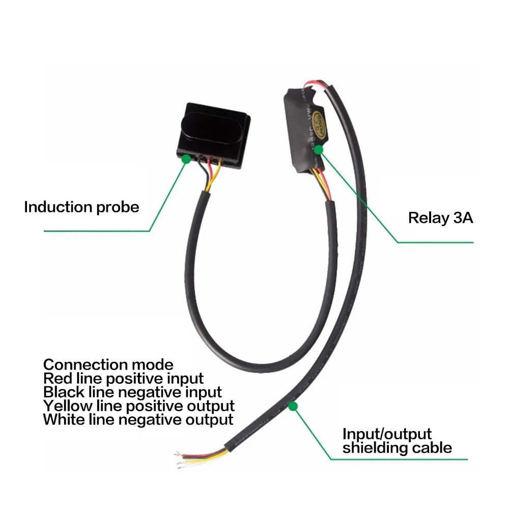 Easy DC12V Motion Sensing Switch 3A IP65 Faucet Diffuse Reflection Sensor Infrared Motion Sensing Switch Front Mirror Lamp