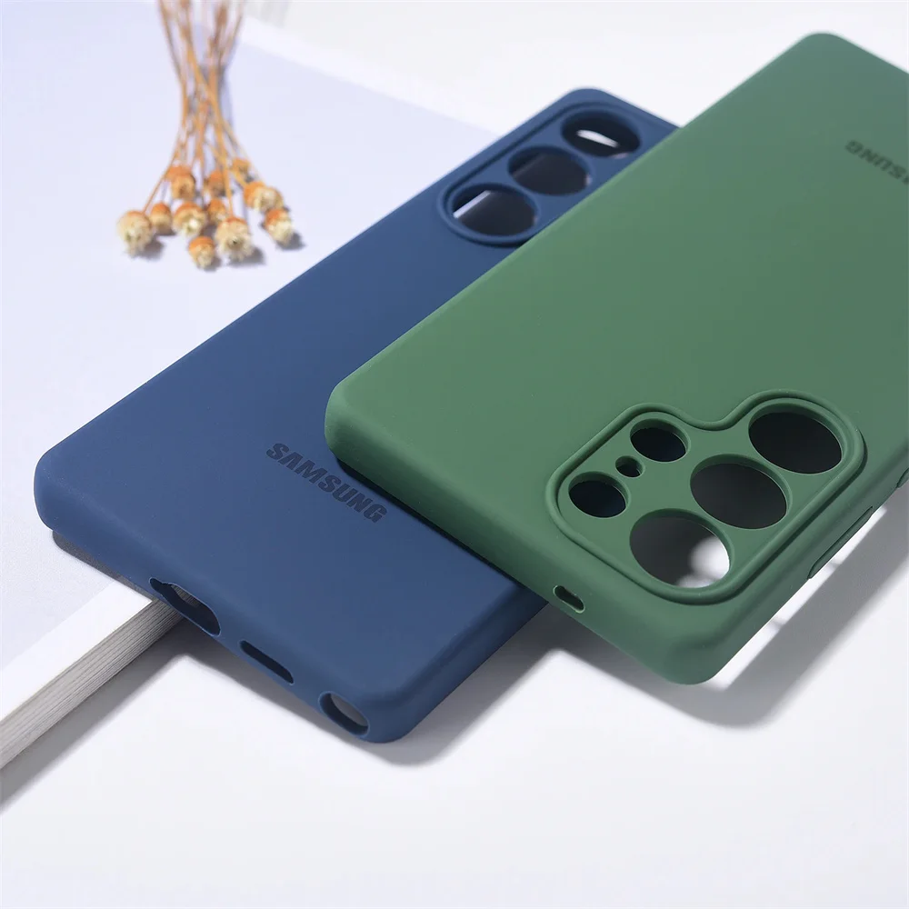 حافظة لهاتف سامسونج جالاكسي S25 Ultra S25+/Plus 5G من السيليكون السائل الناعم ورقيقة للغاية ومضادة للصدمات لهاتف سامسونج S25 مع صندوق