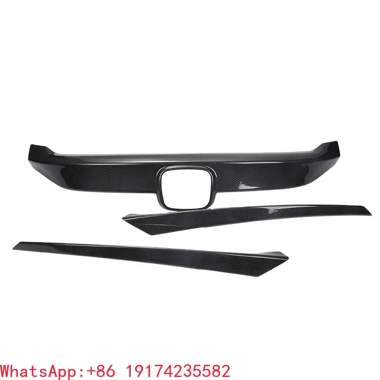 

For Honda Civic Body Civic Front Grille Stick on Style 3 Pieces 2016-2019