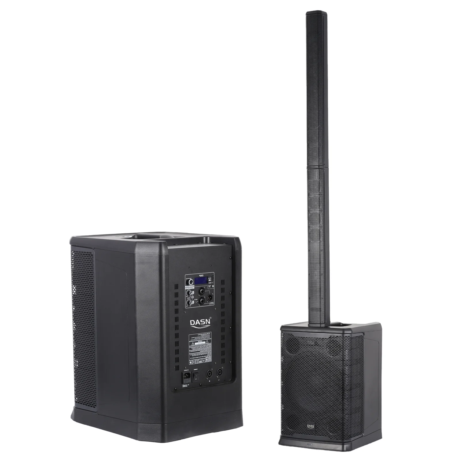 

DASN B15 4000W Peak 1000W RMS Audio Dj Party Stage Indoor Outdoor Active Professional Column Speaker 12 Inch Subwoofer PA System
