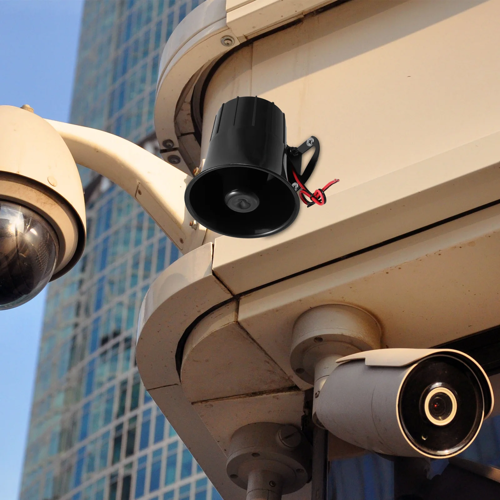 

Antitheft Alarm System Highpitched Siren Loud Office Indoor Outdoor Aesthetic Sleek Design Alarm System