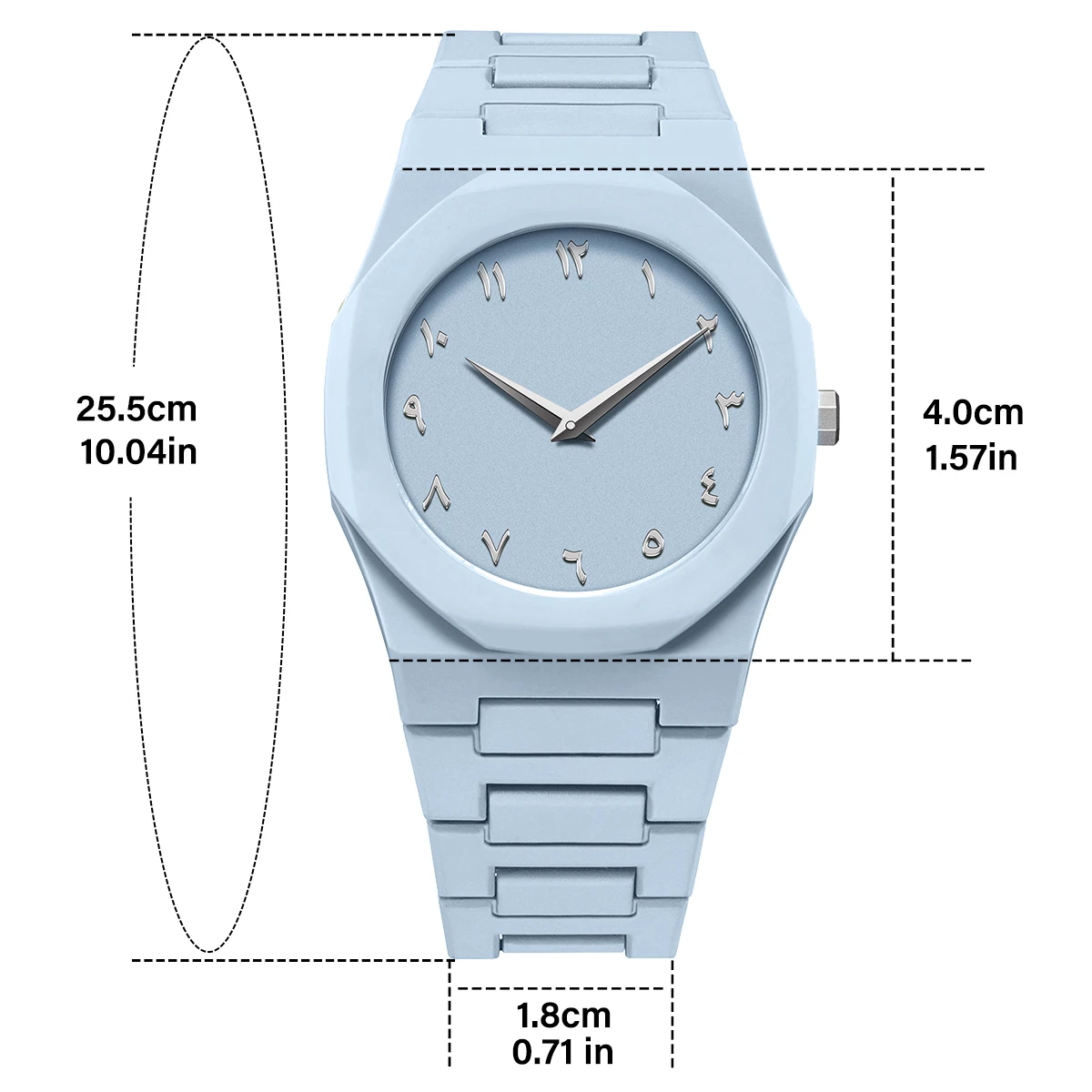 새로운 트렌드 클래식 창의적인 플라스틱 블루 쿼츠 시계 3ATM 방수 남성 비즈니스 시계