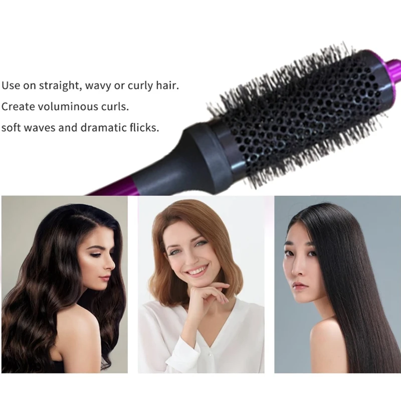 For Dyson Airwrap HD01 HD05 Curling Iron Recision Styling Nozzle+Round Hair Brush Create Inward Outward Curls Hairstyle