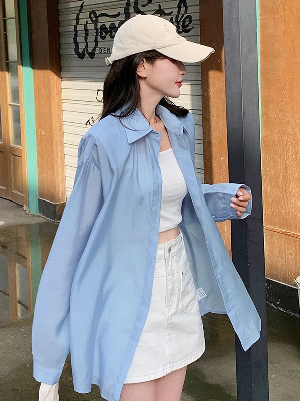 

Женское пальто средней длины больших размеров с воротником, повседневное, осеннее, модное, синее, свободного кроя, универсальное, в корейском стиле