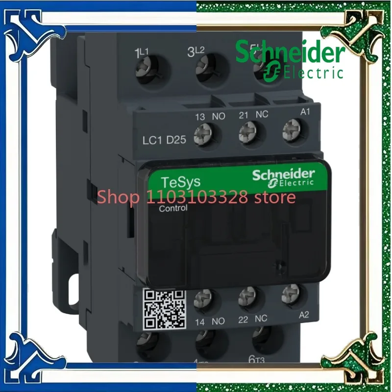 

Schneider LC1D25U7C AC contactor 3P 25A main contact: 3NO auxiliary contact: 1NO+1NC