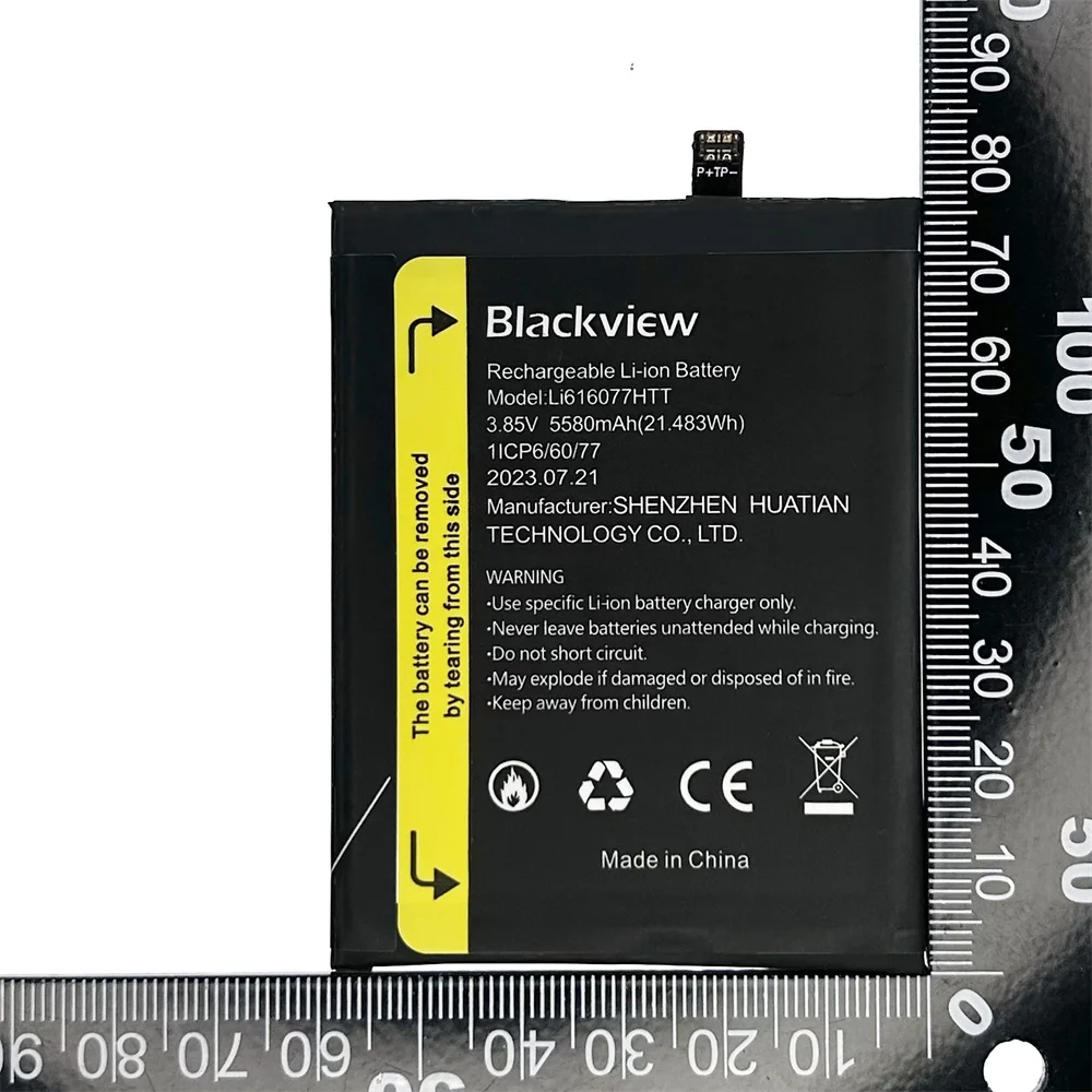 Запасная батарея BV4900 5580 мАч Li616077HTT мобильный телефон для Blackview BV4900 / BV4900Pro BV4900 Pro Smartphon