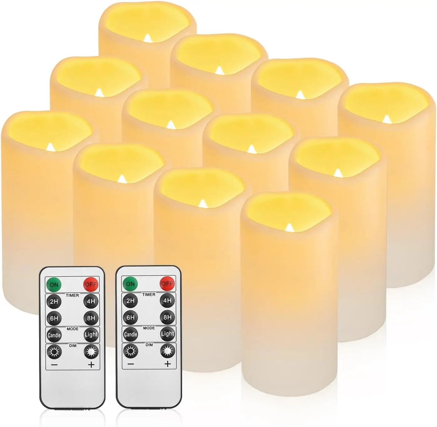 

Водонепроницаемые беспламенные светодиодные свечи с пультом ДУ, на батарейках, для декора внутри и снаружи помещений, для свадеб и вечеринок