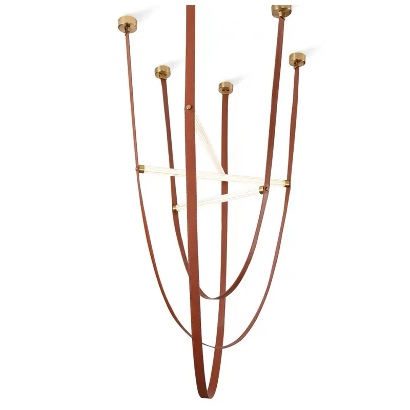 

LED 2025 Modern Minimalist Style Belt Pendant Lamp Italian Art Decor Lampara Lampadario Soffitto Moderno Decoration Maisons