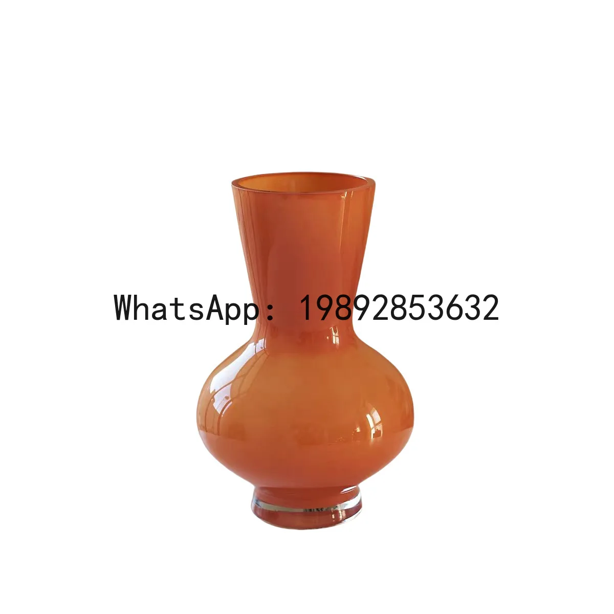 CZ Creative Floor Ornament Living Room Large Belly Glass Vase Vertical Strip Vase Hydroponic Flower Arrangement Vase Decoration