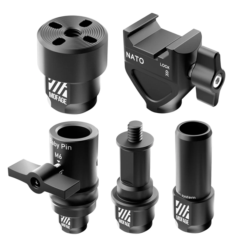 

MOFAGE Talos Damping Magic Arm 11 дюймов, универсальные аксессуары Magic Arm — интерфейс желоба НАТО, провод 15 мм, интерфейс расширения 1/4