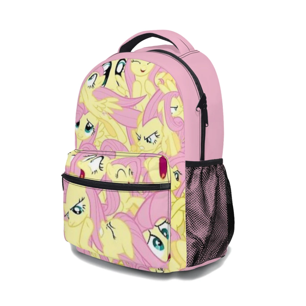 Fluttershy Mess New Female Fashion kids zaino da College impermeabile ad alta capacità Trendy Girls Laptop School Bags 17 pollici Muslimate Muslimate