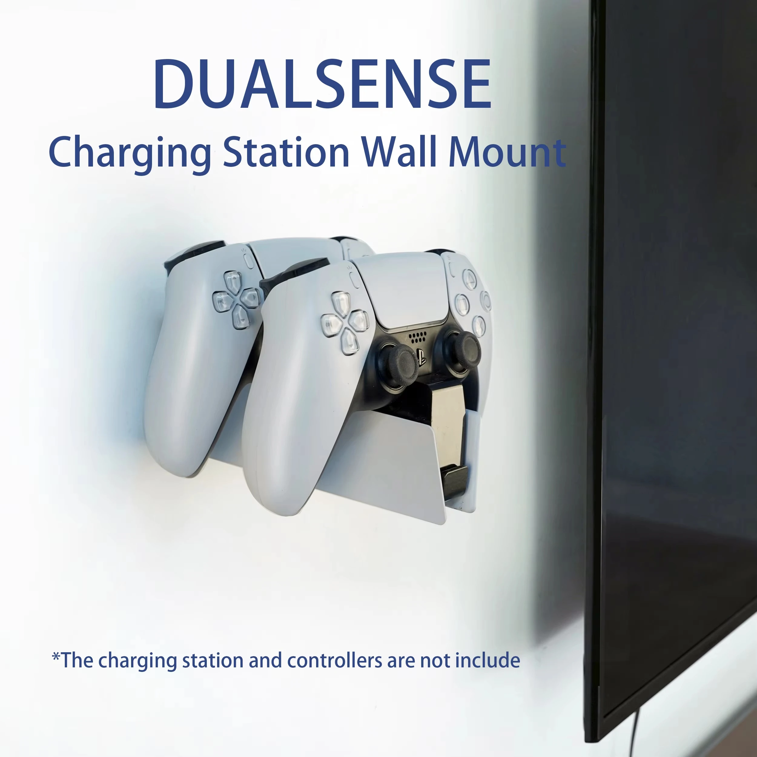 Настенное крепление Monzlteck для зарядки контроллера PS5 (Dualsense) (зарядная станция в комплект не входит)