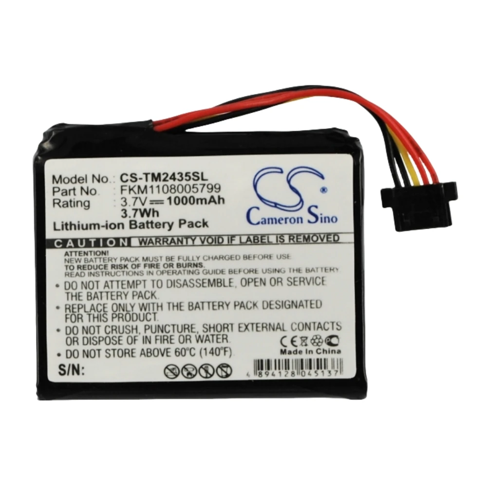 

Li-ion GPS, Navigator Battery for TomTom,3.7v,1000mAh,Go 2435 Go 2435TM 4CS03 4CQ01 4CT50 4EN42 4EN52 4EV42 4EV52,FKM1108005799