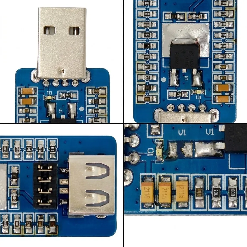 USB Virtual Load Module Designed for Power Bank Maintenance with Fixed Current Outputs and Visual LED Power Confirmation