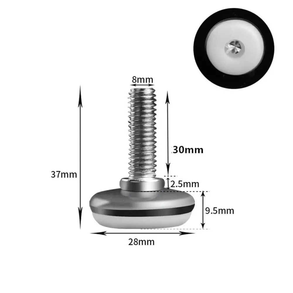

Practical 10Pcs Screw-in Adjustable Simple Anti-Slip Nylon Base Levelers Floor Protector Furniture Hardware Furniture Feet