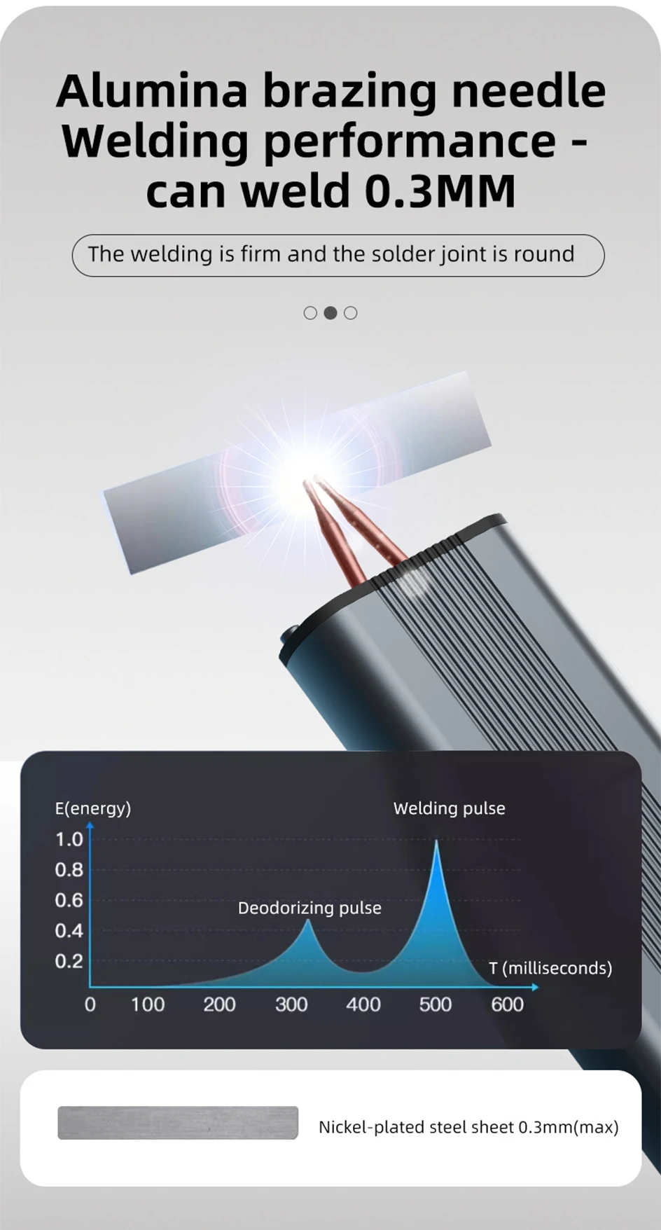 11-Gang-Punktschweißgerät, tragbar, handgehalten, Mini-Digitalanzeige, Schweißen, verstellbare Maschine, automatische manuelle Batterie, Haushaltsreparatur – Detail 3