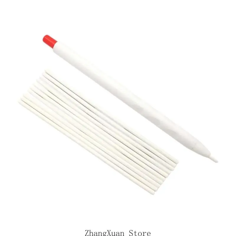 Stoffmarkierungsstift-Set mit 10 Ersatzeinsätzen, einziehbarer Nähkreidestift zum Nähen, Quilten, Stoffschneiden und 3XUF – Detail 2
