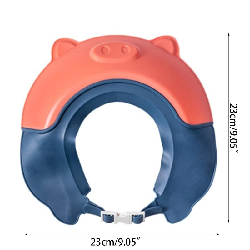 J15U قبعة استحمام الطفل قبعة الاستحمام حمام الطفل لغطاء الرأس قناع مقاوم للماء درع الشعر #6