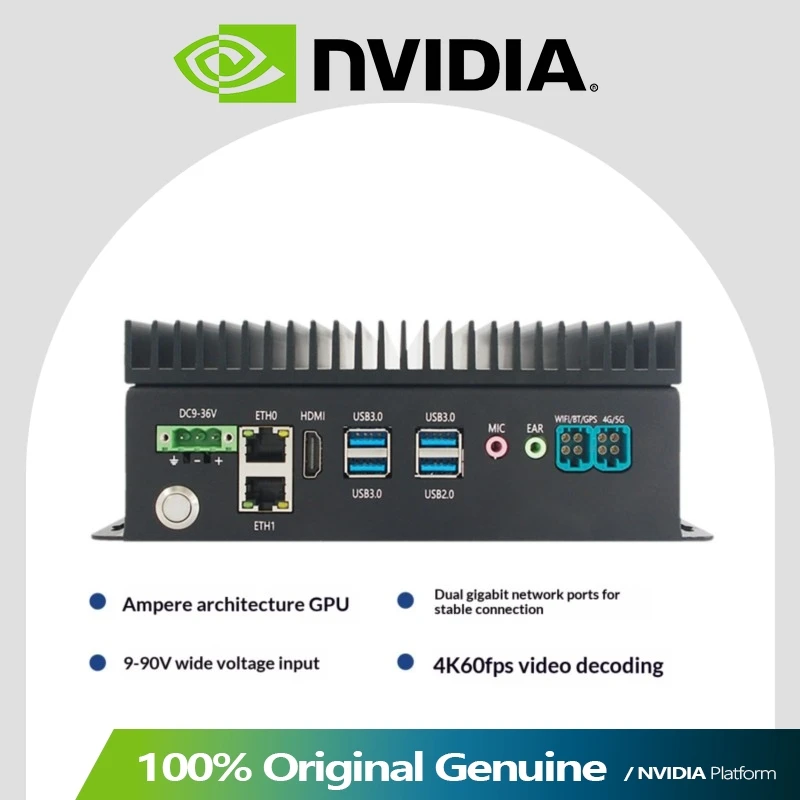 Neardi Edge AI Industrial Controller with NVIDIA Jetson Orin Nano, Smart Computing Box for Development and Embedded Applications view 2