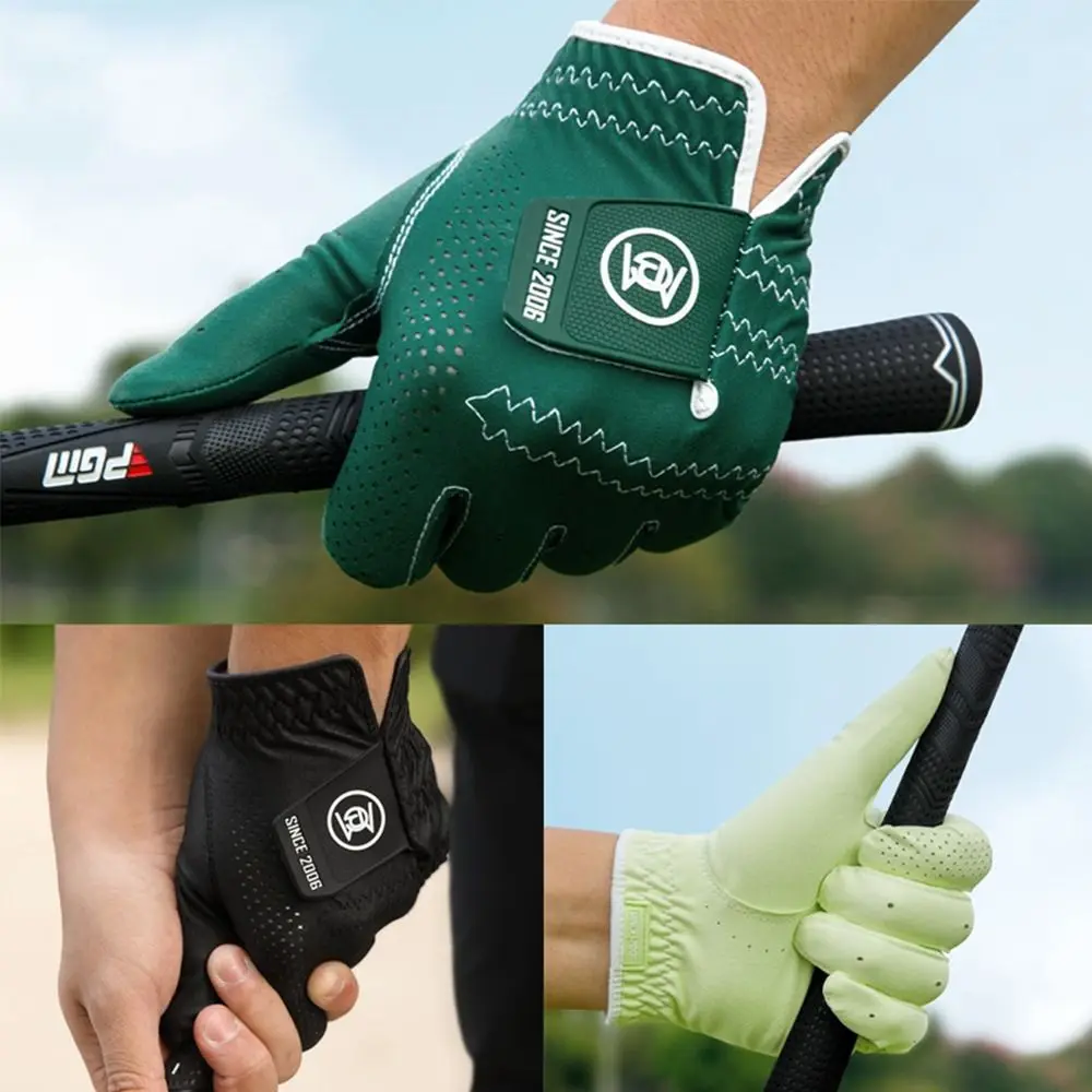 

1pc Left Hand Men's Golf Gloves Breathable Anti-slip Antiskid Gloves Absorb Sweat Comfortable Golf Accessories for Golf Training