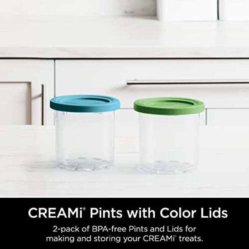 Promoção! Fabricantes de sorvete de creme, compatível com as séries NC299AMZ e NC300S, Ninja XSKPLID2CD, 2 pacotes, 1 pacote