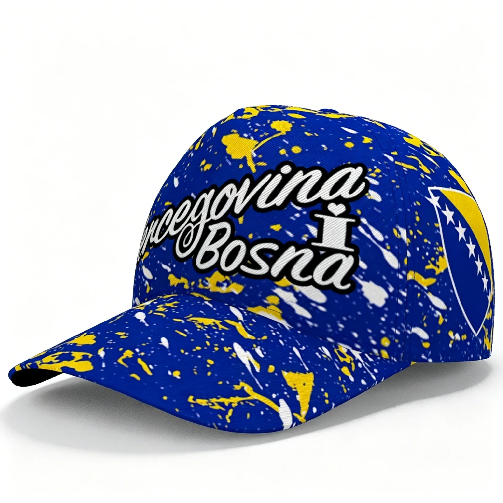 Bosnia and Herzegovina Letter Printed Baseball Hat Snapback Cap Unisex Outdoor Travel Fan Sun Hat Lightweight Daily Cap view 3