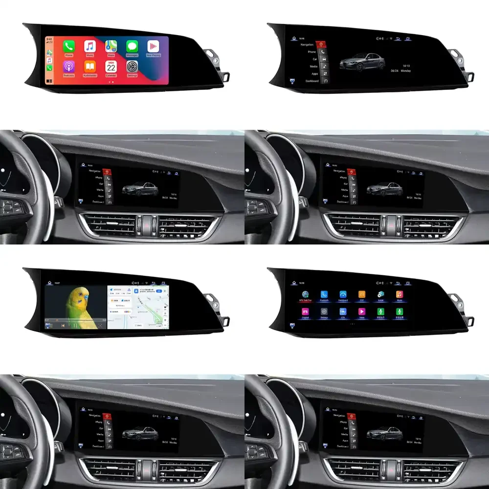 1920*720p HD Snapdragon 668 Carplay Navigation Radio for Giulia Android 13 Screen 2017-2020