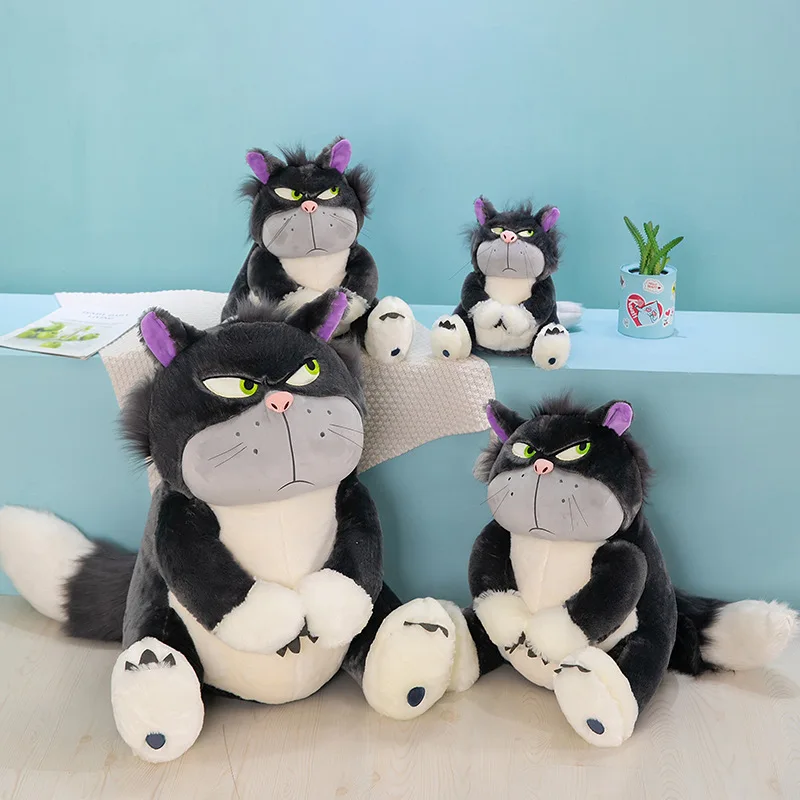 Disney Lucifer Plush Cartoon Cute Ugly Cat Doll Sitting In Tokyo Disney Plush Doll Cinderella Colleagues Spoof Doll Kids Gifts