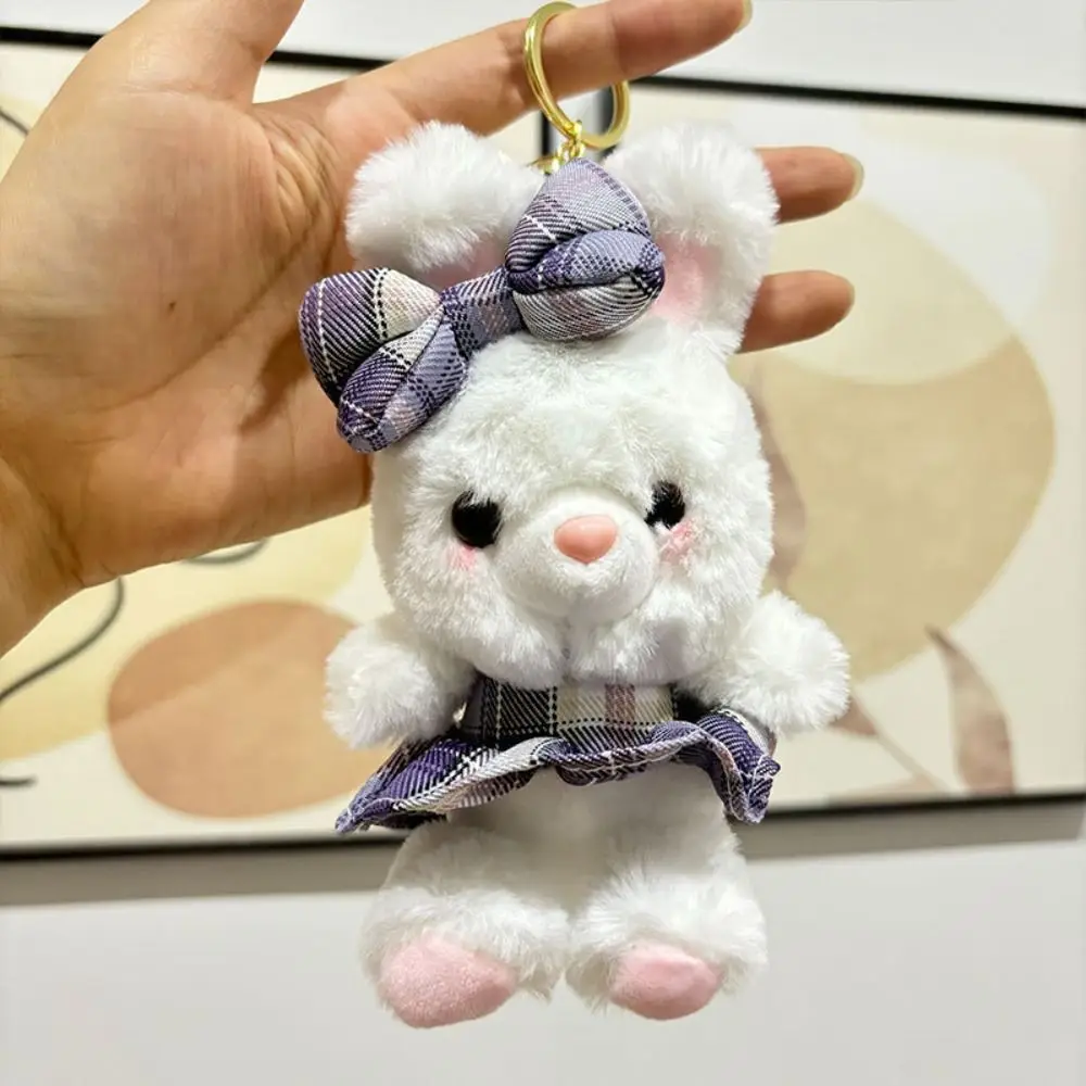 High Quality Cute Rabbit Keychain Creative Cartoon Stuffed Doll Bag Parts Accessories Gift Toys