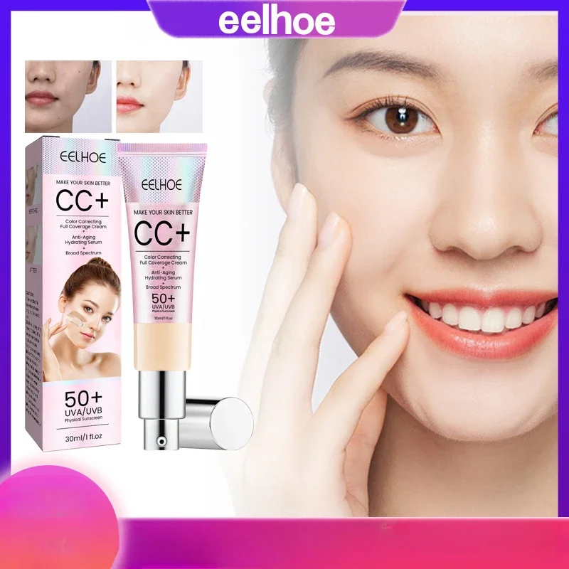 Facial Repair Cc Cream Natural Concealer Waterproof and Non-makeup Removal Hydrating Moisturizing Repairing and Whitening Skin