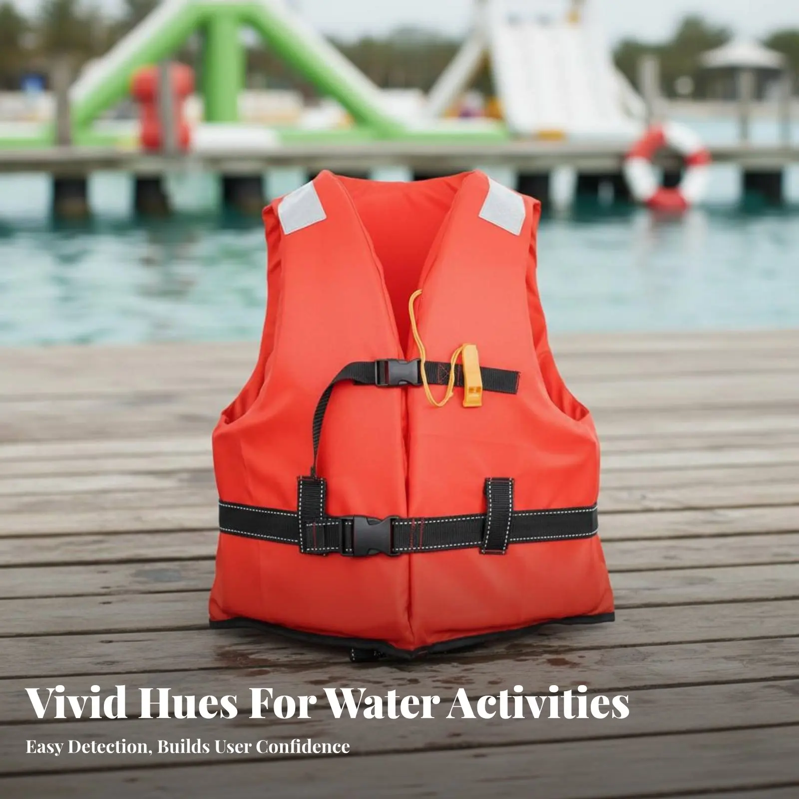 

Flotation Vest Waterproof Grown-up Flotation Vest Individual Flotation Device High Visibility Aquatic Activities Safety Vest