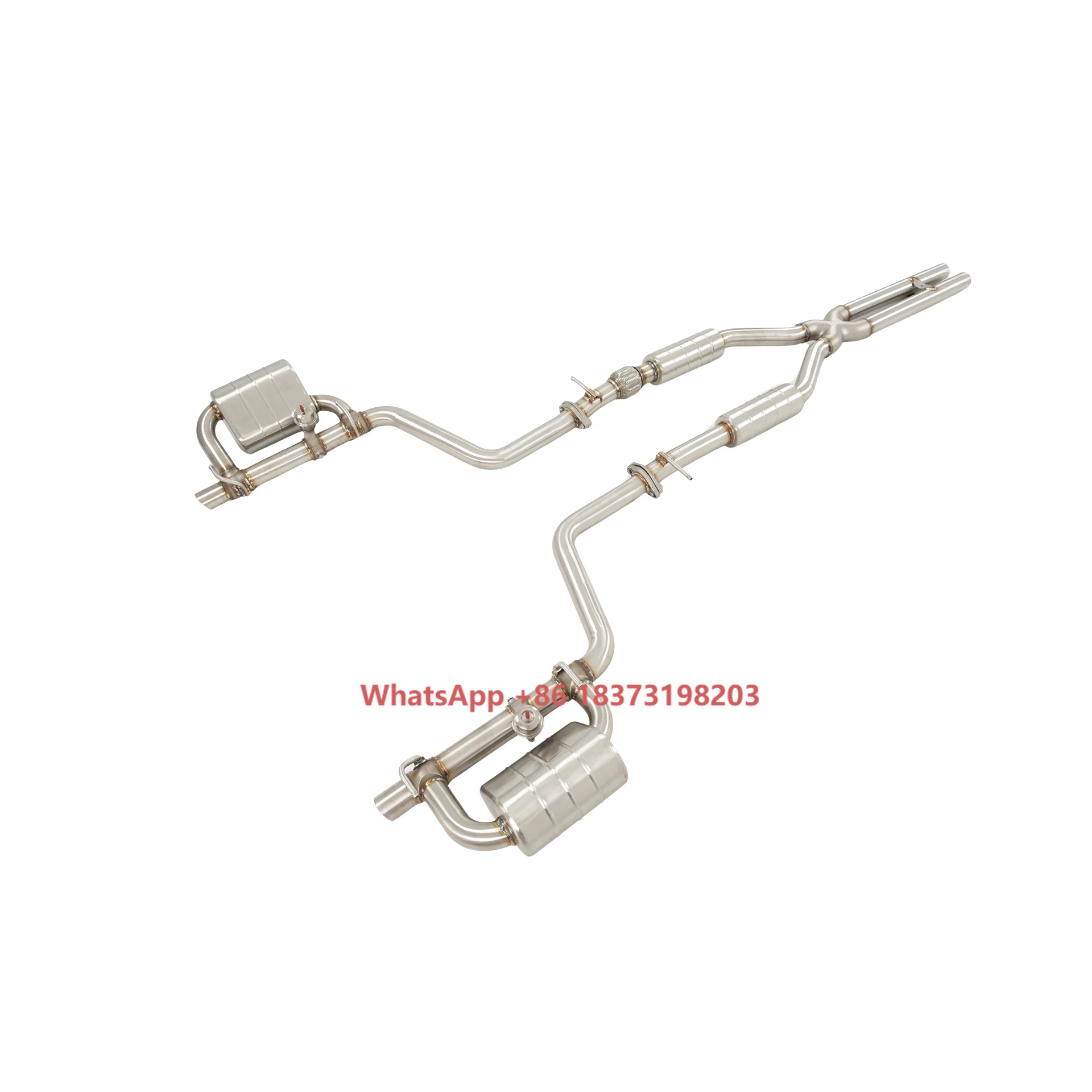 

YT High-Performance Stainless Steel Valved Catback Exhaust System with Mufflers Downpipe for Dodge Challenger 3.6L