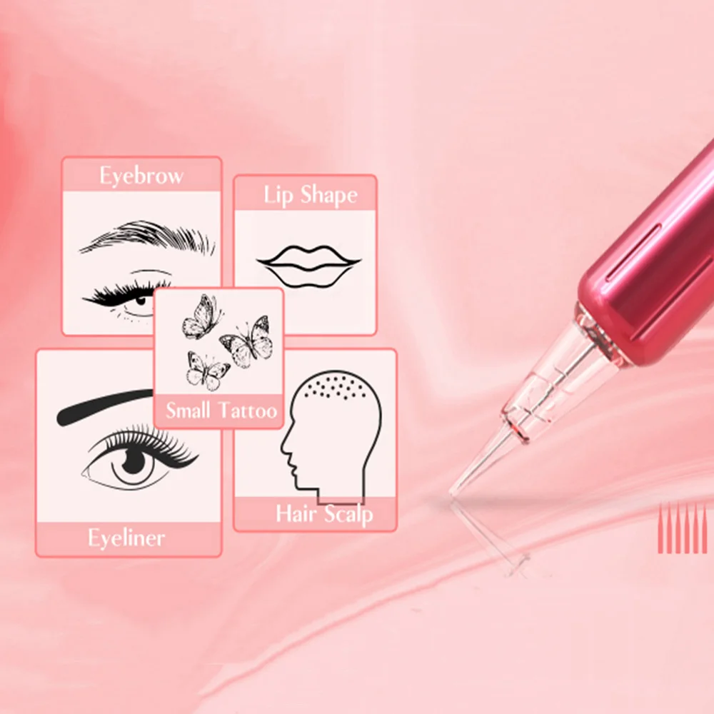 20 Pcs PINKI PMU Tattoo Cartridge Needles for Permanent Makeup Microblading Rotary Tattoo Pen Machine