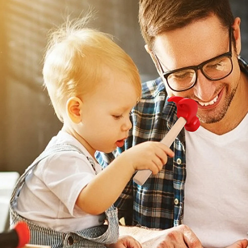 5 stks Houten Hamer Voor Kinderen Montessori Fijne Motoriek Peuter Bouw Speelgereedschap Simulatie Hout Raken Spel Educatief