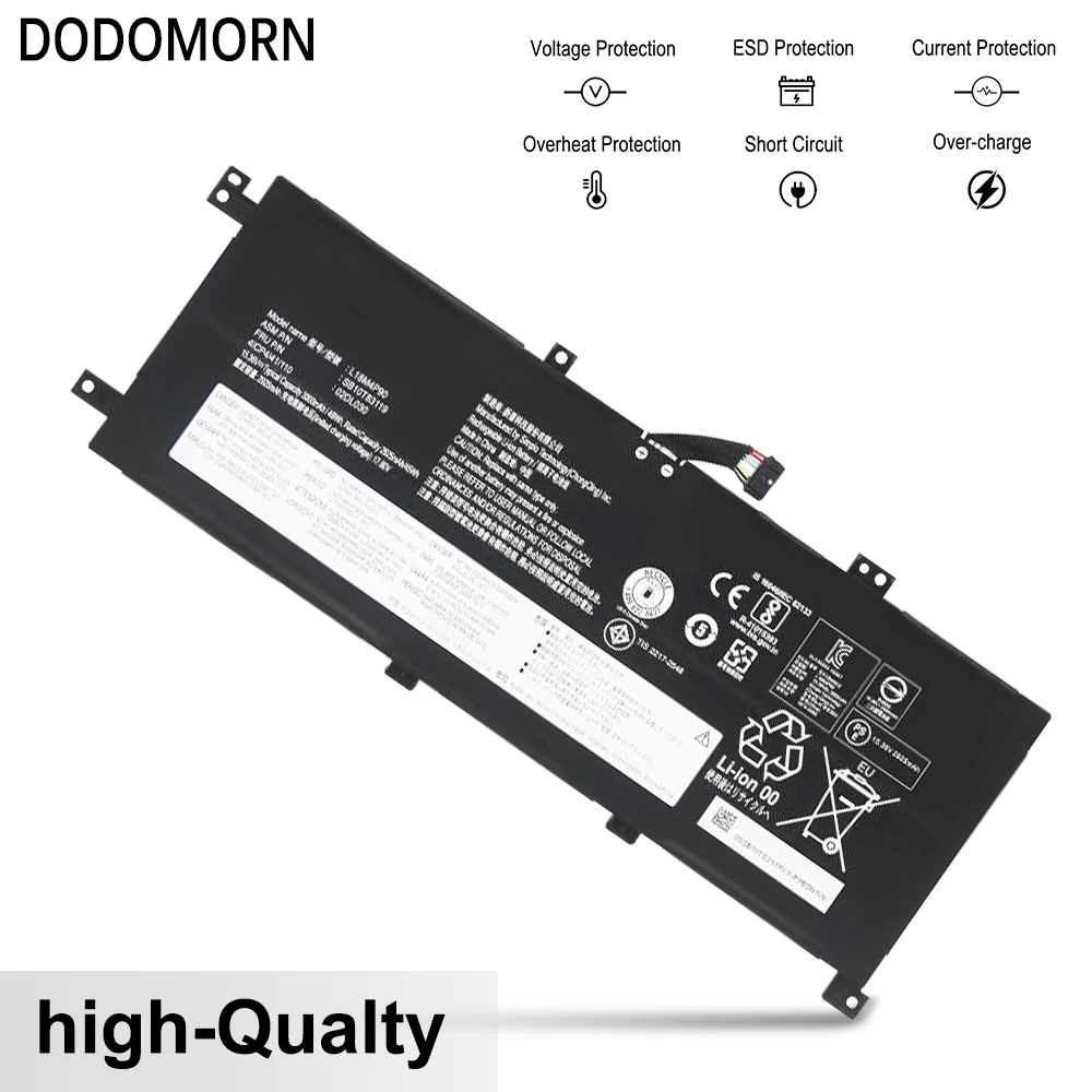 DODOMORN-Bateria do portátil para Lenovo ThinkPad, L18M4P90, L13 Yoga Gen 2, 2020, 20R5,20R6,L18D4P90, L18C4P90, L18D4P90, L18C4P90