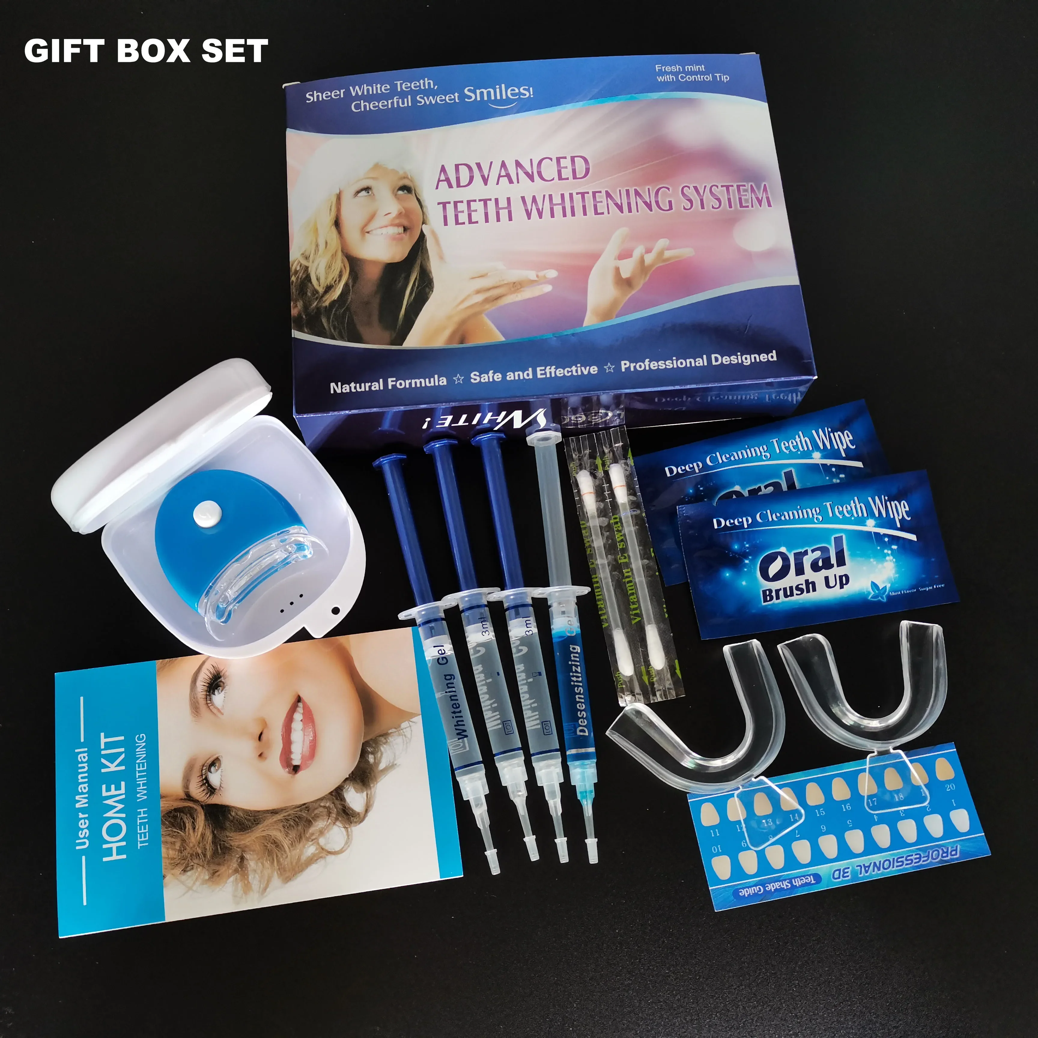 NOVO Kit Clareamento Dental 44% Peróxido Sistema de Branqueamento Odontológico Kit Gel Oral Dente Branqueador Dental Equipamentos odontológicos