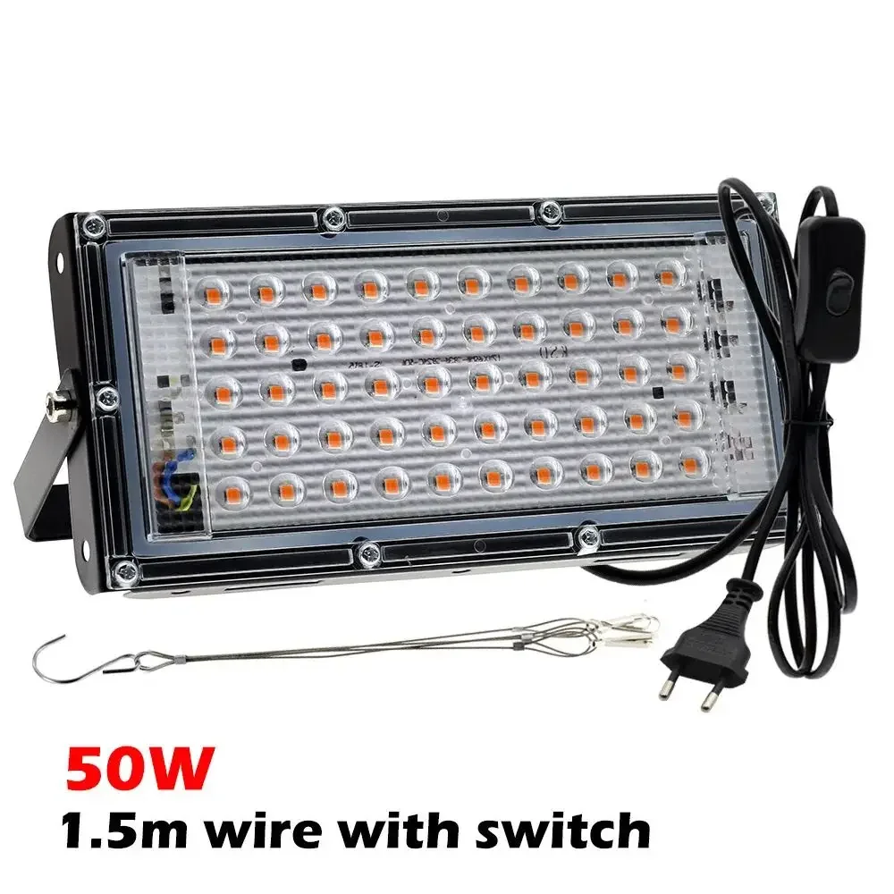 NONE Volle Spektrum Pflanze Lampe Led Licht Indoor Anbau 50W 100W 200W 300W Led Wachsen Hydrokultur licht Phyto Veg Blume Phytolamp 3