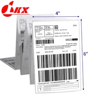 LKX 4x6 Inch Direct Thermal Labels Printer Paper Fan-Fold Labels Shipping Supplies Waterproof for 241BT 246S Nimbot D11 Printer