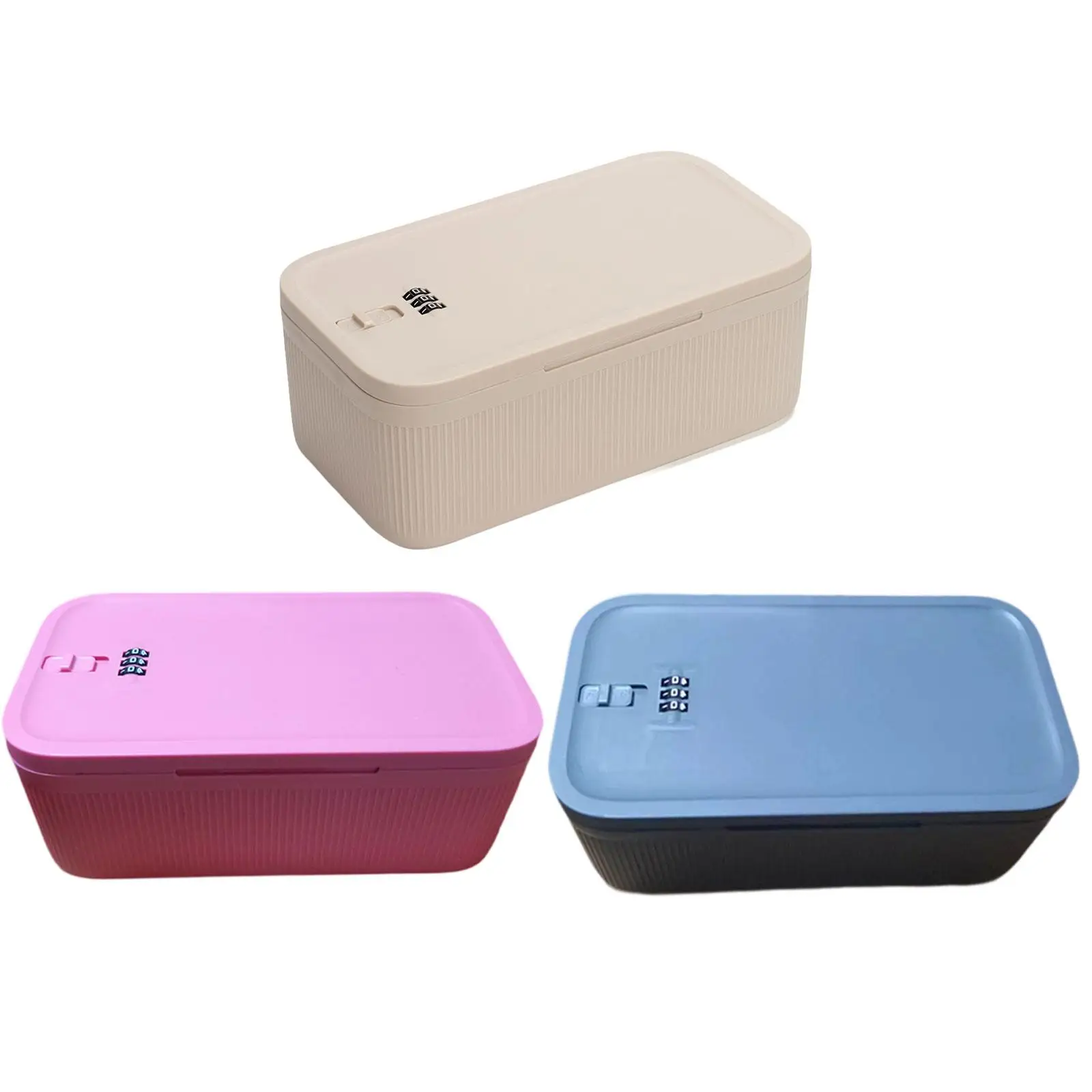 

Phone Lock Box Storage Case Lockable Storage Box for Dorm Office Desktop