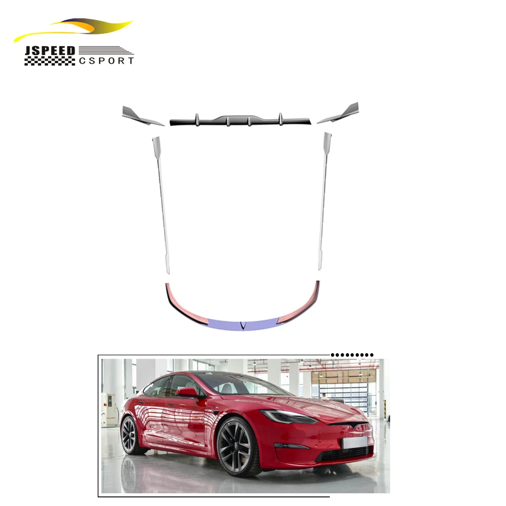 

Suitable for Rz-style carbon fiber full-body kit Suitable for Tesla MODEL S 2021-2023 auto parts