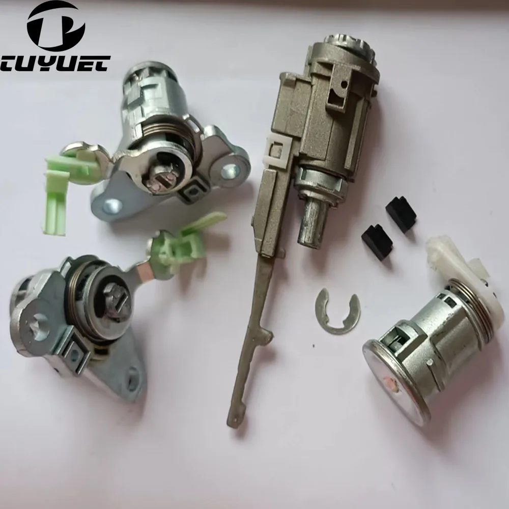 Lock cylinder for Honda  City Sel Jazz 2004-2007 Ful lock cylinder Left Front Door Lock cylinde + Ignition Lock Switches