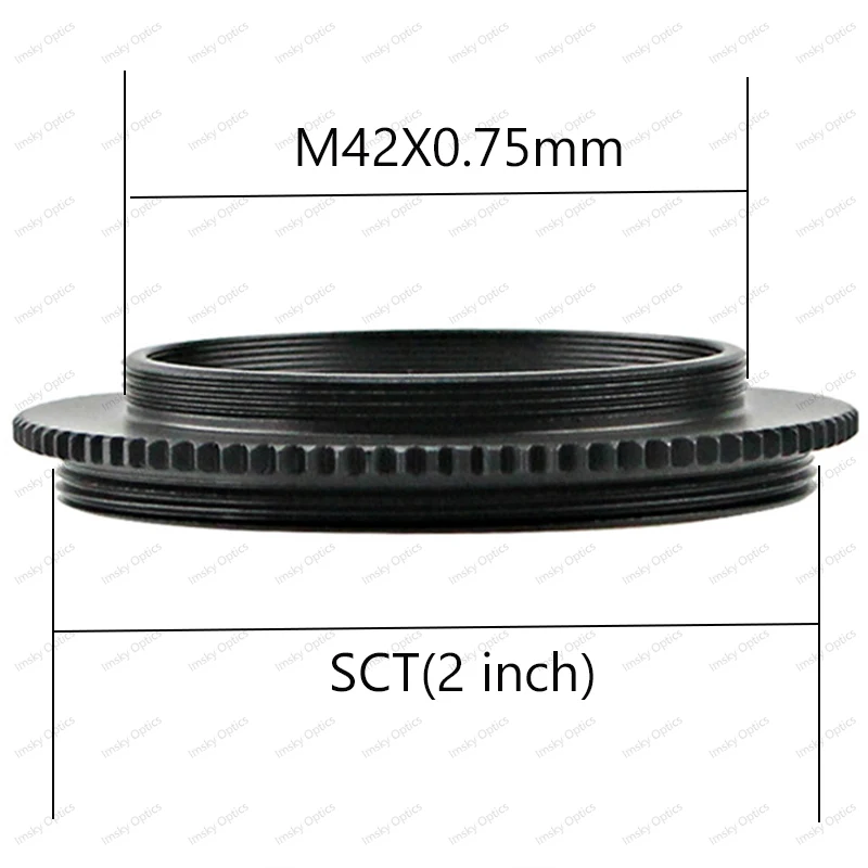 Beide Seiten Außengewinde Adapter T T2 M42 M48 M54 M56 SCT Astronomisches Teleskop Fotografie Zubehör M42x0,75 M48x0,75 M54x0,75 – Detail 6
