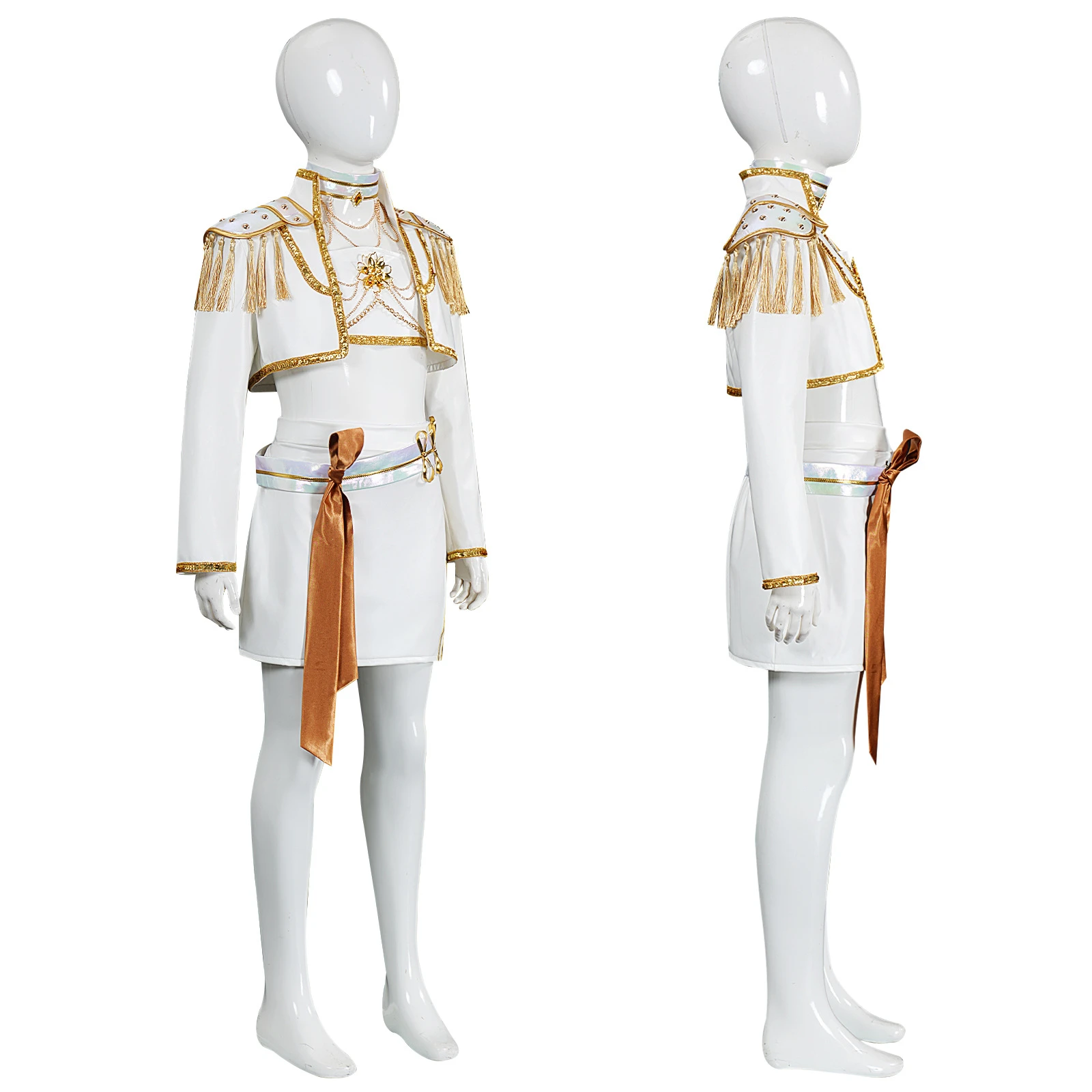 

Детский карнавальный костюм «Охотники на демонов» Руми для девочек, белое пальто, брюки для вечеринки на Хэллоуин