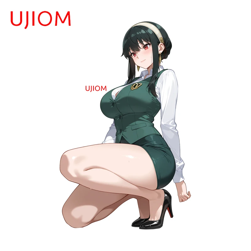 

UJIOM Pretty Yor Forger Anime Wall Sticker Fashion Artistic Bathroom Organizer Window Decal Sunscreen Waterproof Home Poster