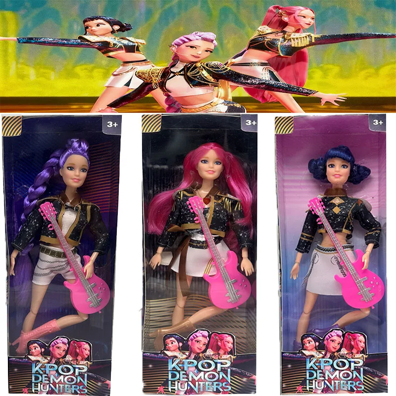 

Anime K pop demon hunter group Witch hunter high appearance level glue doll girl heart decoration doll birthday gift
