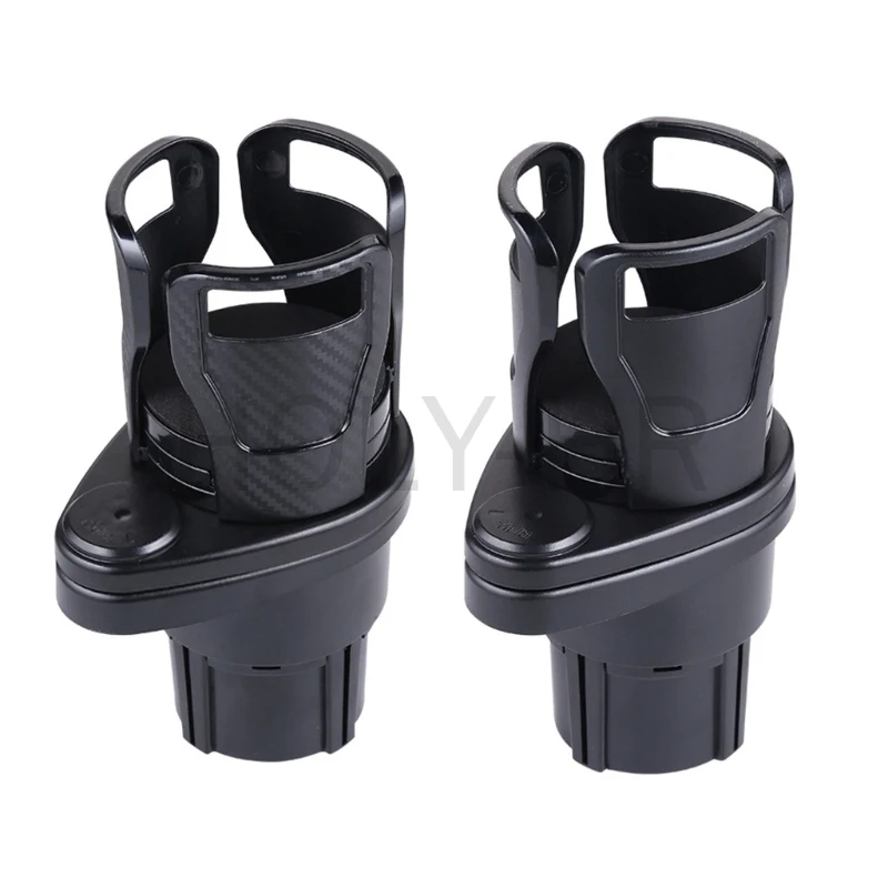 New 2-in-1 Adjustable Car Cup Holder Car Multi functional Cup Holder Expander Adapter 360 Rotation Interior Accessories