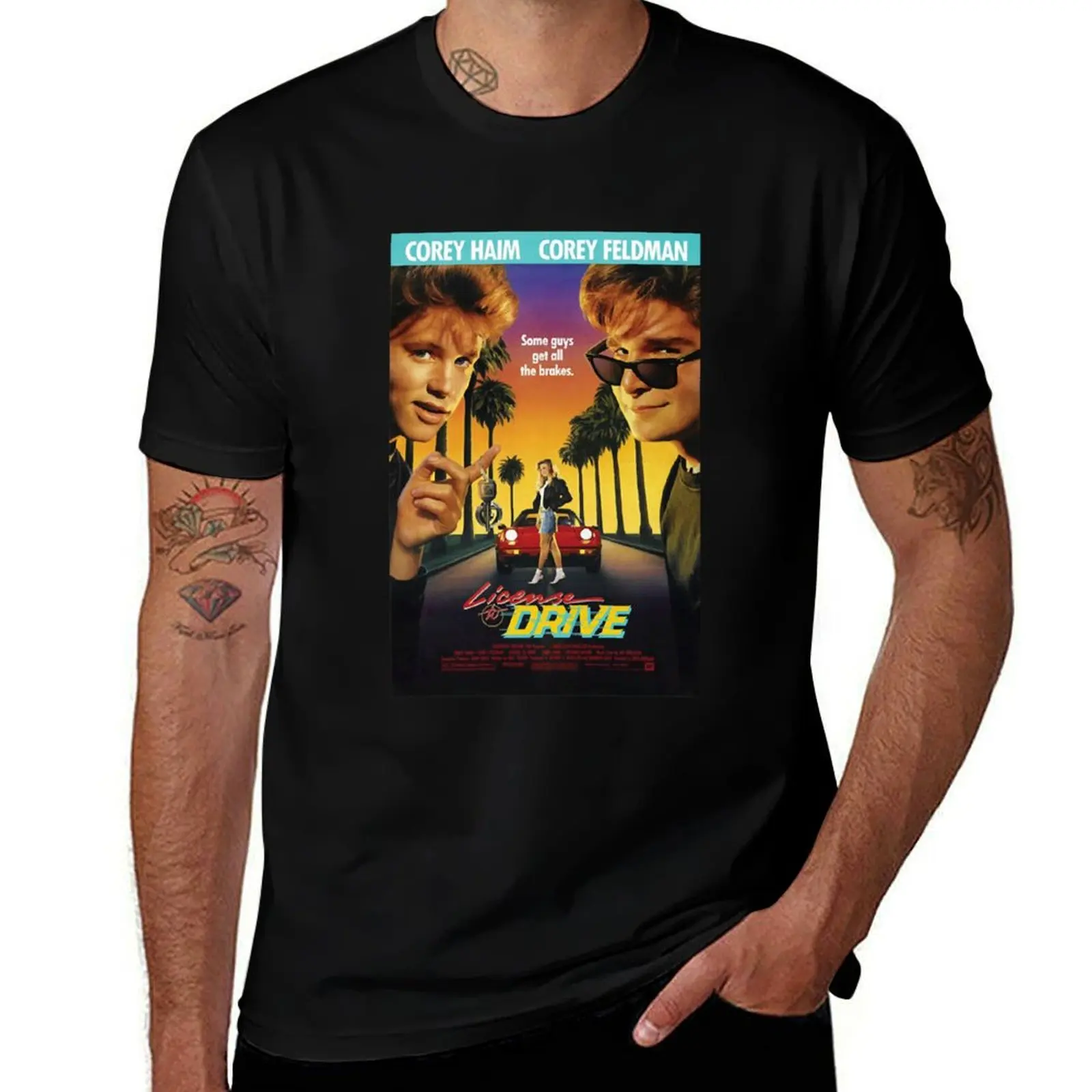 

License to Drive T-Shirt customs sports fans T-shirts man shirts graphic tee men
